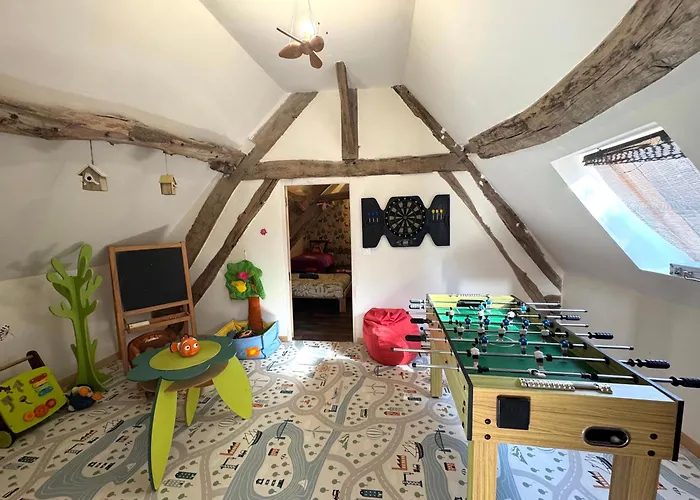 La Maison Labonnechose - Piscine Chauffee - Calme - Jeux Dom wakacyjny Notre-Dame-de-Fresnay